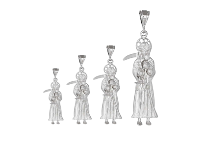 White Gold Plated | High Polish Fashion Pendants